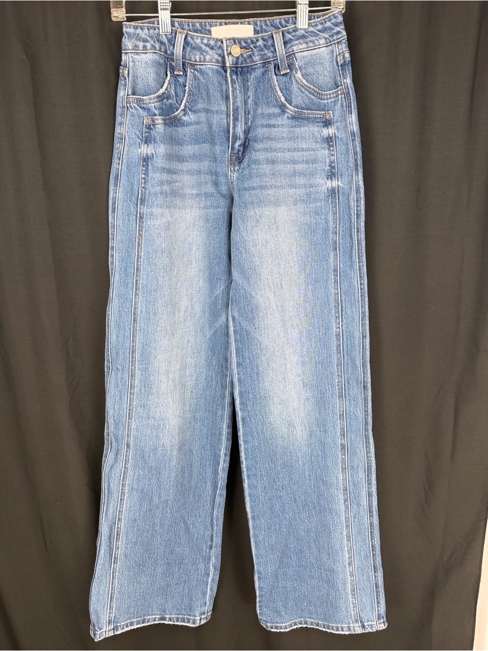 VERVET BY FLYING MONKEY Light Blue Wide Leg Jeans